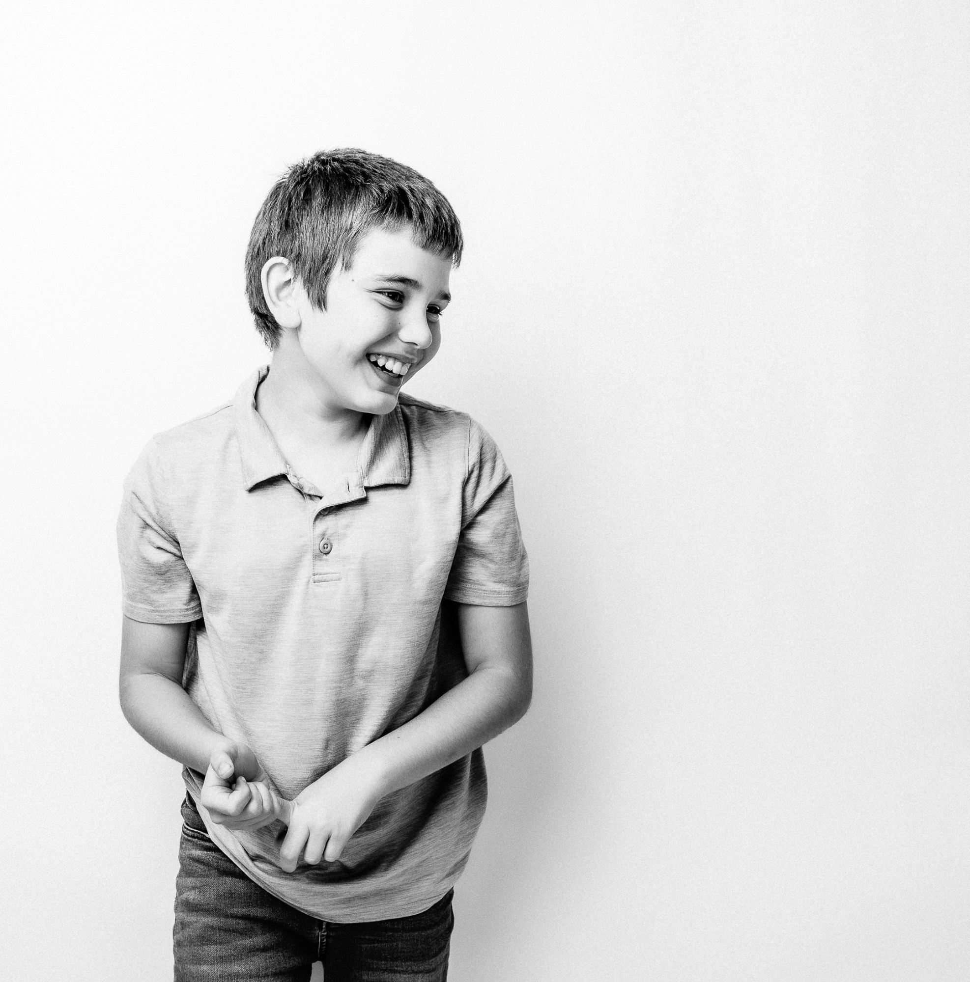 Studio portrait of a teenage boy, Princeton NJ