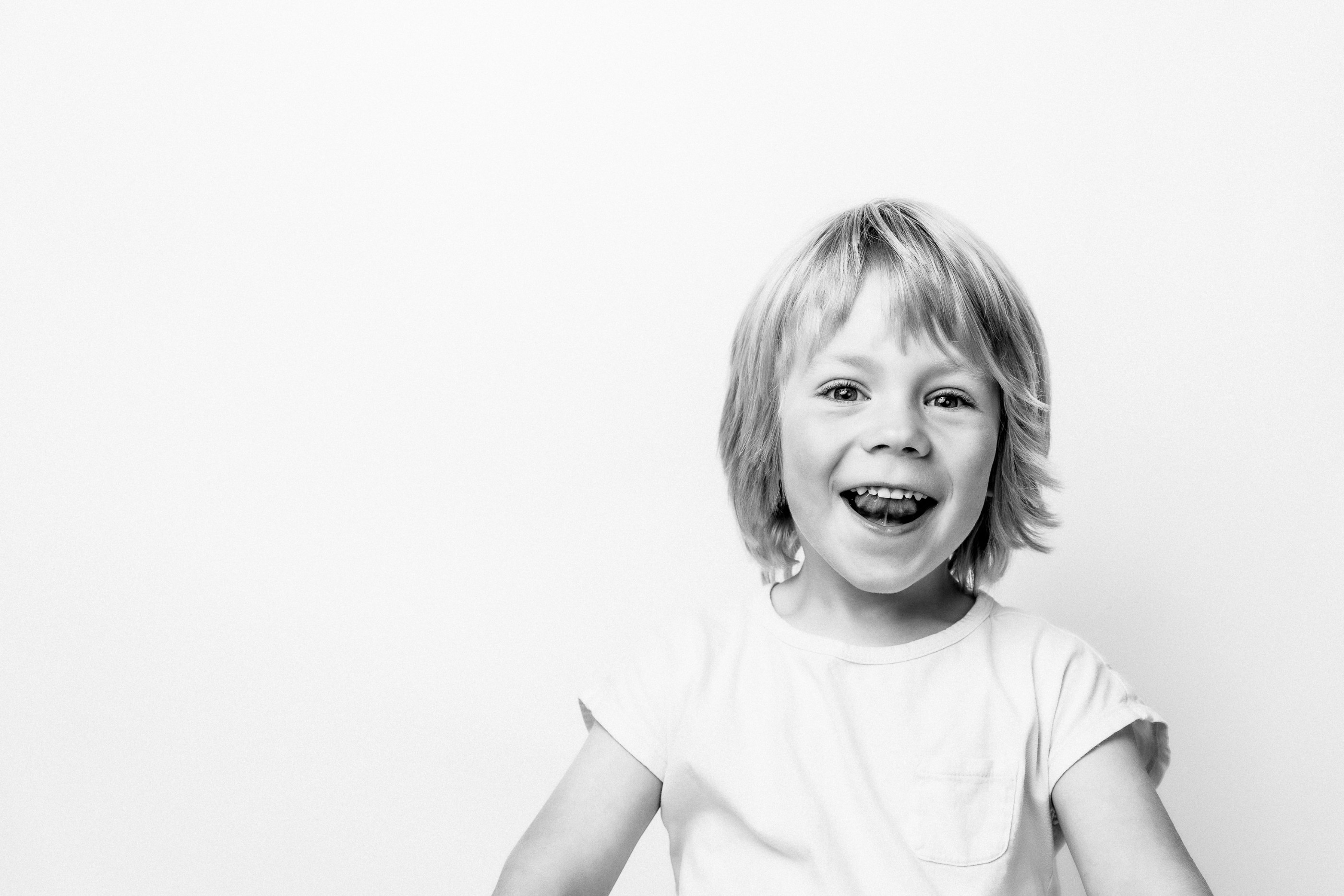 Studio portrait of two young children, Princeton New Jersey